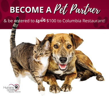 Become a pet partner today and be entered to win a prize!